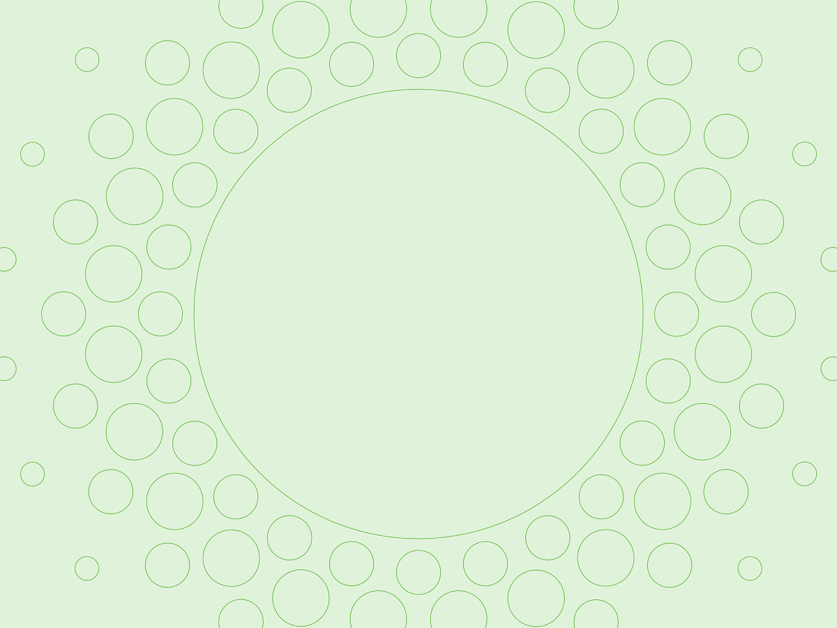 graphic of green circles patterned on a green background